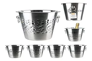 Saveur & Dégustation Doniczka do szampana "stal" jako element dekoracyjny przedmiot, różne wzory KV7014 - Pozostałe akcesoria barmańskie - miniaturka - grafika 1