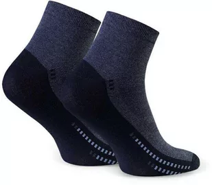 Krótkie skarpety sportowe art. 054 D303 melanż jeans - Skarpetki damskie - miniaturka - grafika 1