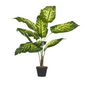 Sztuczne kwiaty - Beliani Sztuczna roślina doniczkowa 122 cm DIEFFENBACHIA - miniaturka - grafika 1