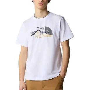 The North Face Mountain Line Koszulka Tnf White L - Koszulki męskie - miniaturka - grafika 1