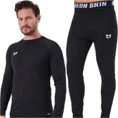 Bielizna sportowa męska - Beon Zestaw termoaktywny Beon Skin Flare MEN Quantum Black XXL - miniaturka - grafika 1