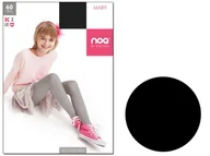 Rajstopy - Rajstopy dziecięce z mikrofibry 60 den kryjące 146-152 Nero - miniaturka - grafika 1