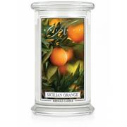 Świece - Kringle Candle Duża świeca z dwoma knotami Sicilian Orange 623 g - miniaturka - grafika 1