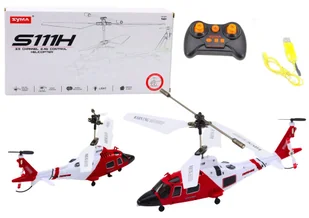 Helikopter Zdalnie Sterowany RC Żyroskop Syma S111H Czerwony - Zabawy w naśladowanie dorosłych Helikopter Zdalnie Sterowany RC Żyroskop Syma S111H Czerwony - Zabawy w naśladowanie dorosłych - miniaturka - grafika 1