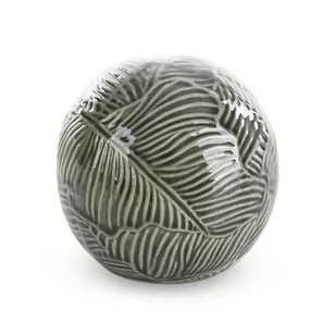 Kula Dekoracyjna Ceramiczna Dara 10X10X9 Zielona X2 - Figurki dekoracyjne - miniaturka - grafika 1