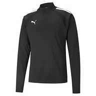 Swetry męskie - PUMA PUMA Męski sweter z zamkiem błyskawicznym Teamliga 14 Puma Black-Puma White XL 657236 - miniaturka - grafika 1