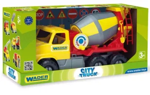 City Truck - Betoniarka - WADER - Samochody i pojazdy dla dzieci - miniaturka - grafika 1