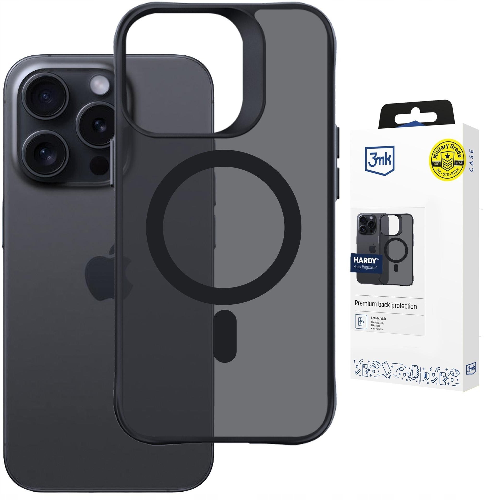 3MK Apple iPhone 14 Pro - 3mk Hardy Hazy MagCase Black