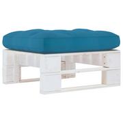 Sofy ogrodowe - VidaXL Lumarko Ogrodowy stołek z palet, impregnowane na biało drewno sosnowe 3066425 VidaXL - miniaturka - grafika 1