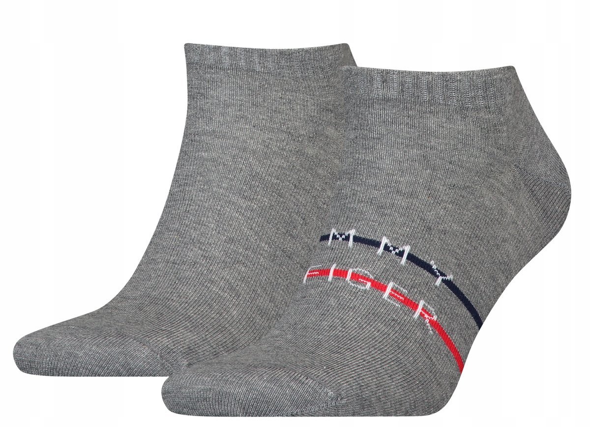 Tommy Hilfiger Skarpety Męskie Stopki 43-46 Popiel