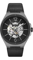 Zegarki męskie - Zegarek męski KENNETH COLE KCWGE2220702 czarny klasyczny skeleton - miniaturka - grafika 1