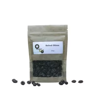 Oliwki ciemne niedrylowane suszone i solone 200g - Warzywa w marynacie - miniaturka - grafika 1