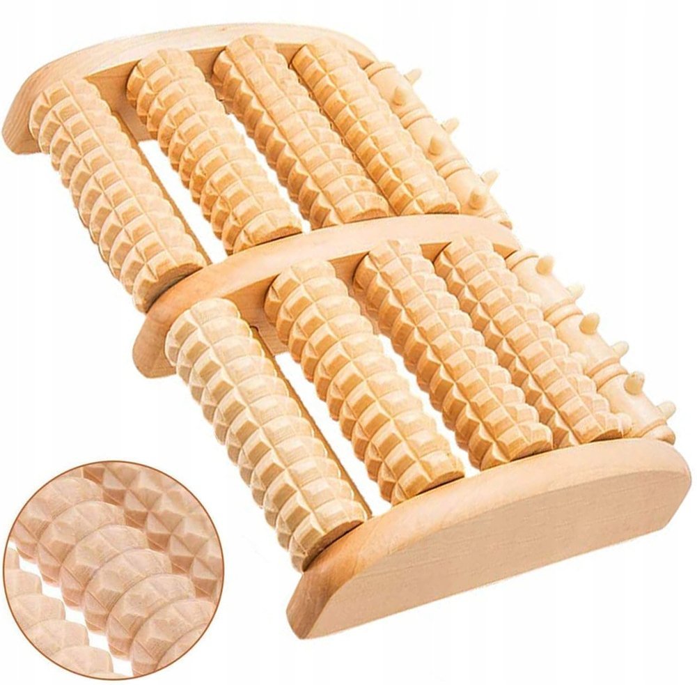 Drewniany masażer do stóp roller Mięśni MASUJĄCY do MASAŻU Akupresury