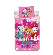 Pościel dla dzieci - Jerry Fabrics Pościel bawełniana 140x200 Psi Patrol PP475 Heroic różowa poszewka 60x80 JF24 - miniaturka - grafika 1