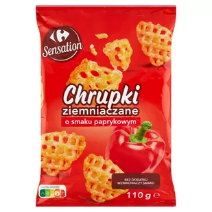 Carrefour Sensation Chrupki ziemniaczane o smaku paprykowym 110 g - Chrupki - miniaturka - grafika 1