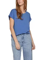 Koszulki i topy damskie - Vila Damska koszulka VIDREAMERS New Pure SU-NOOS, niebieski (Federal Blue), XXL, Federal Blue, XXL - miniaturka - grafika 1