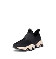 Śniegowce damskie - Sorel Damskie buty zimowe Kinetic Impact 2 Strap Sneakers, czarne, kredowe, 38 EU, Czarna kreda, 38 EU - miniaturka - grafika 1