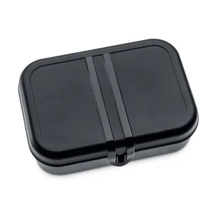 Lunchbox z przegródką KOZIOL Pascal L, czarny, 7x16,6x23 cm - Lunch boxy - miniaturka - grafika 1