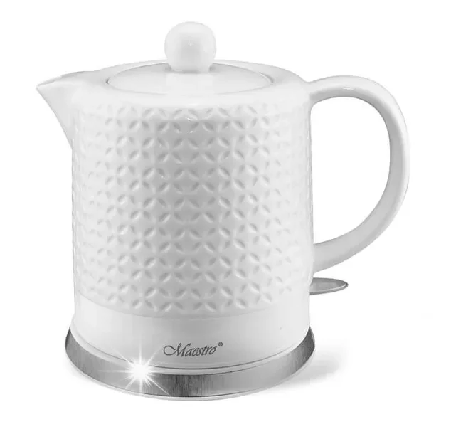 Ceramiczny czajnik elektryczny Maestro Biały 1,2l 1200W