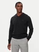 Swetry męskie - Lacoste Sweter AH1990 Czarny Regular Fit - miniaturka - grafika 1