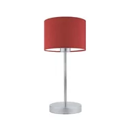 Lampy stojące - Lampka nocna LYSNE Nicea, 60 W, E27, czerwona/srebrna, 39,5x17,5 cm - miniaturka - grafika 1
