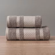 Ręczniki - Ręcznik Lionel kolor ciemny szary ze srebrną bordiurą LIONEL/RB0/006/070140/1 - miniaturka - grafika 1