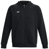 Bluzy sportowe męskie - Męska bluza Under Armour Rival Fleece FZ Hoodie Rozmiar: L / Kolor: czarny - miniaturka - grafika 1