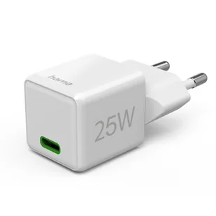 Ładowarka sieciowa HAMA Supermini PD/QC 25W Biały - Ładowarki do telefonów - miniaturka - grafika 1