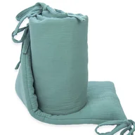 Ochraniacze do łóżeczka - OCHRANIACZ 180x30 DO ŁÓŻECZKA MUŚLINOWY PREMIUM Kerstin - miniaturka - grafika 1