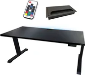Biurka gamingowe - BIURKO ELEKTRYCZNE 160x80 REGULOWANE NOGI STABILNE KOMPUTEROWE - miniaturka - grafika 1