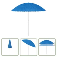 Parasole ogrodowe - The Living Store Parasol plażowy w hawajskim stylu - niebieski - 300 cm - Parasol Ogrodowy - miniaturka - grafika 1
