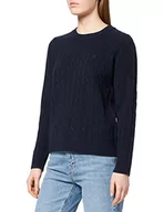 Swetry damskie - GANT Sweter damski, niebieski (Evening Blue), XXL - miniaturka - grafika 1