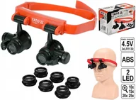Mikroskopy i lupy - Yato Lupa nagłowna okulary zegarmistrzowskie LED 10-25x - miniaturka - grafika 1