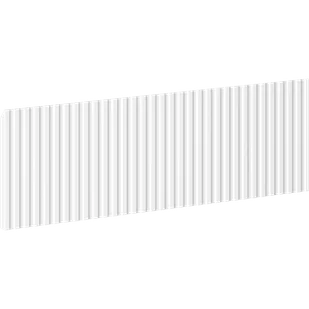 Mexen Rivel front ryflowany do korpusu szafki łazienkowej 50 x 20 cm, biały mat - 91A20-0500-235-1-01 - Fronty meblowe - miniaturka - grafika 1