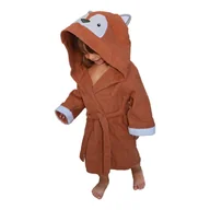 Szlafroki dla dzieci - Pomarańczowy bawełniany szlafrok dziecięcy rozmiar L Fox - Rocket Baby - miniaturka - grafika 1