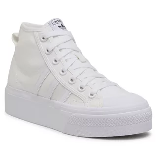 Buty sportowe damskie - Adidas Buty Nizza Platform Mid W FY2782 Ftwwht/Ftwwht/Ftwwht - grafika 1