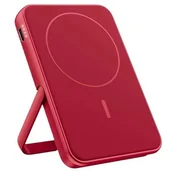 Powerbanki - Powerbank Fresh 'n Rebel Magnet Wireless 5000 mAh 20W Czerwony - miniaturka - grafika 1