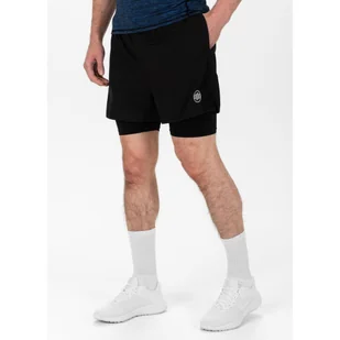 Spodenki męskie Pitbull Sportowe Performance Pro plus Mesh New Logo - Spodnie sportowe męskie - miniaturka - grafika 1