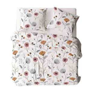 Pościel z kory 140x200 biała wielokolorowa kwiaty 1712N Bielawa KARO - Pościel Pościel z kory 140x200 biała wielokolorowa kwiaty 1712N Bielawa KARO - Pościel - miniaturka - grafika 1