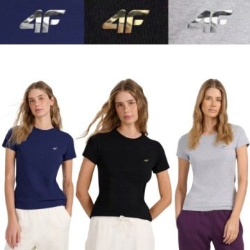 Koszulka Damska 4F T-shirt Podkoszulek Sportowa Na Co Dzień