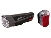 Lampki rowerowe - BEST światła Split z gumką Inga Trigon 15 + Pyro USB ładowanie - miniaturka - grafika 1