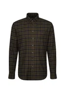 Koszule męskie - Seidensticker Męska koszula z długim rękawem o regularnym kroju, zielony, XL - miniaturka - grafika 1