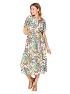 Sukienki - Aller Simplement Sukienka w kolorze białym ze wzorem - miniaturka - grafika 1