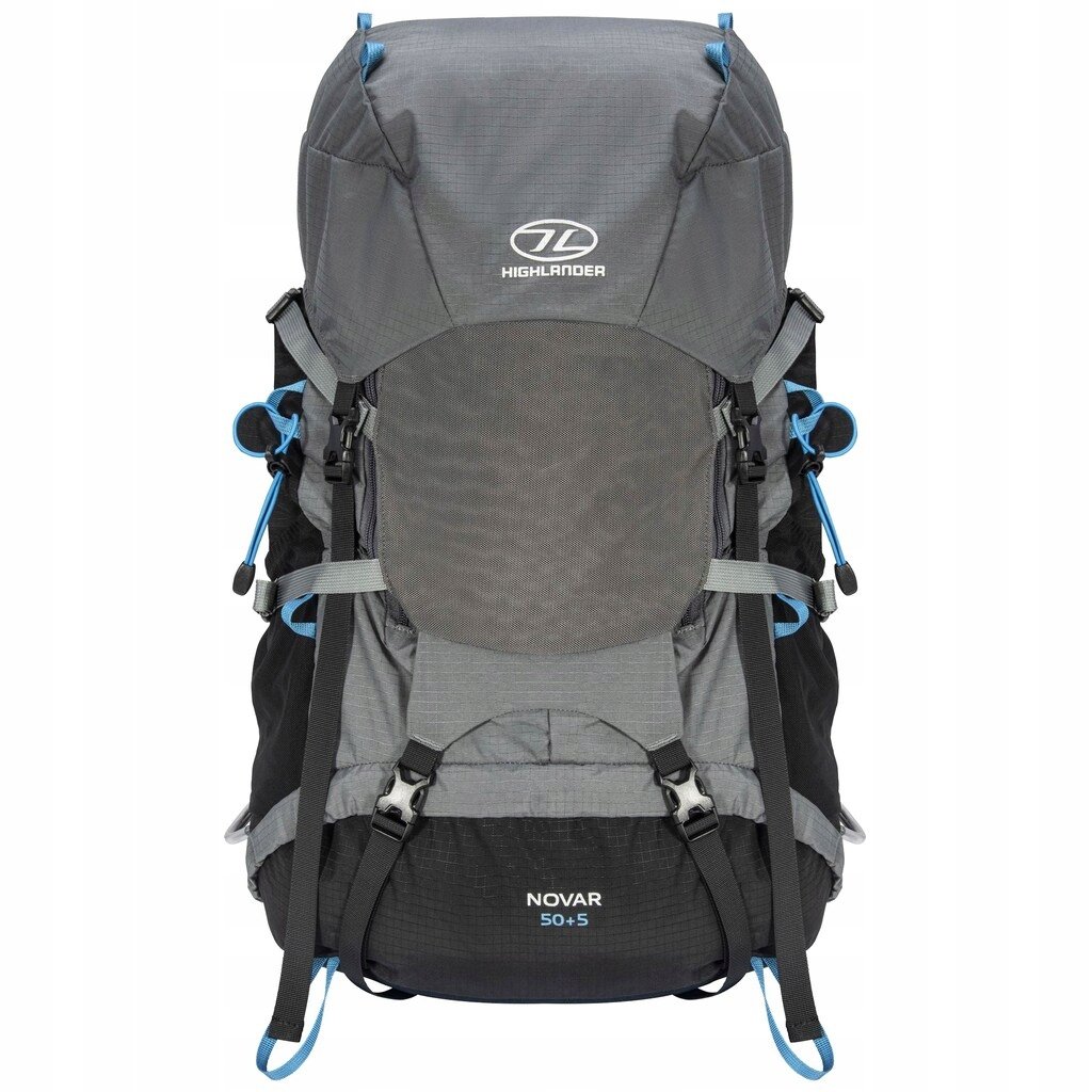 Plecak trekkingowy turystyczny Highlander Outdoor Novar 50+5 l Dark Grey