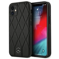 Etui i futerały do telefonów - Mercedes MEHCP12SMULBK iPhone 12 mini 5,4" czarny/black hardcase Wave Line - miniaturka - grafika 1