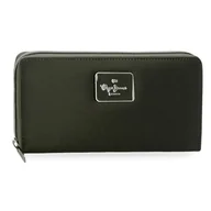 Portfele - Pepe Jeans Christine Portfel Zielony 19,5 x 10 x 2 cm Poliester z Detalami ze Sztucznej Skóry by Joumma Bags, Zielony, Talla única, aktówka - miniaturka - grafika 1