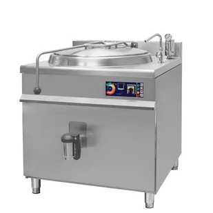 Resto Quality Kocioł warzelny elektryczny z grzaniem pośrednim opcja mieszadła 18 kW 400V 100 l 900x900x900 mm RQLR-101E - Piece, kotły  i płyty grzejne gastronomiczne - miniaturka - grafika 1
