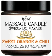 Olejki i świece do masażu - Nawilżająca świeca do masażu VCee 80 g - różne zapachy - Sweet Orange & Chili - miniaturka - grafika 1