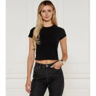 Koszulki i topy damskie - CALVIN KLEIN JEANS T-shirt | Cropped Fit - miniaturka - grafika 1