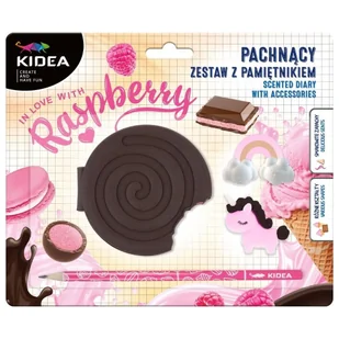 Derform Pamiętnik pachnący z akcesoriami Malinowy krem - kosmetyk - Notesy i bloczki - miniaturka - grafika 1